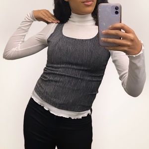 SOLD • Vintage 90s Bodycon Sleeveless Top Alt Corset Top